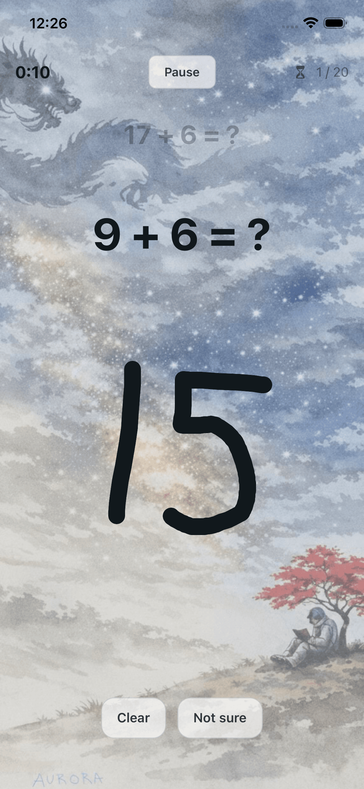 Math Dojo arithmetic mode